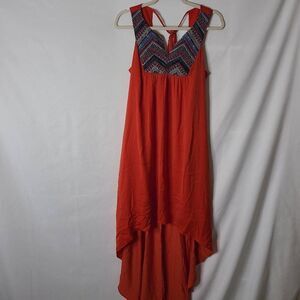 Muse‎ High Low Tribal Embroidered Beaded Dress Size 2